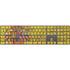 Spain Flag Dark Wood Magic Keyboard with Numeric Keypad Skin